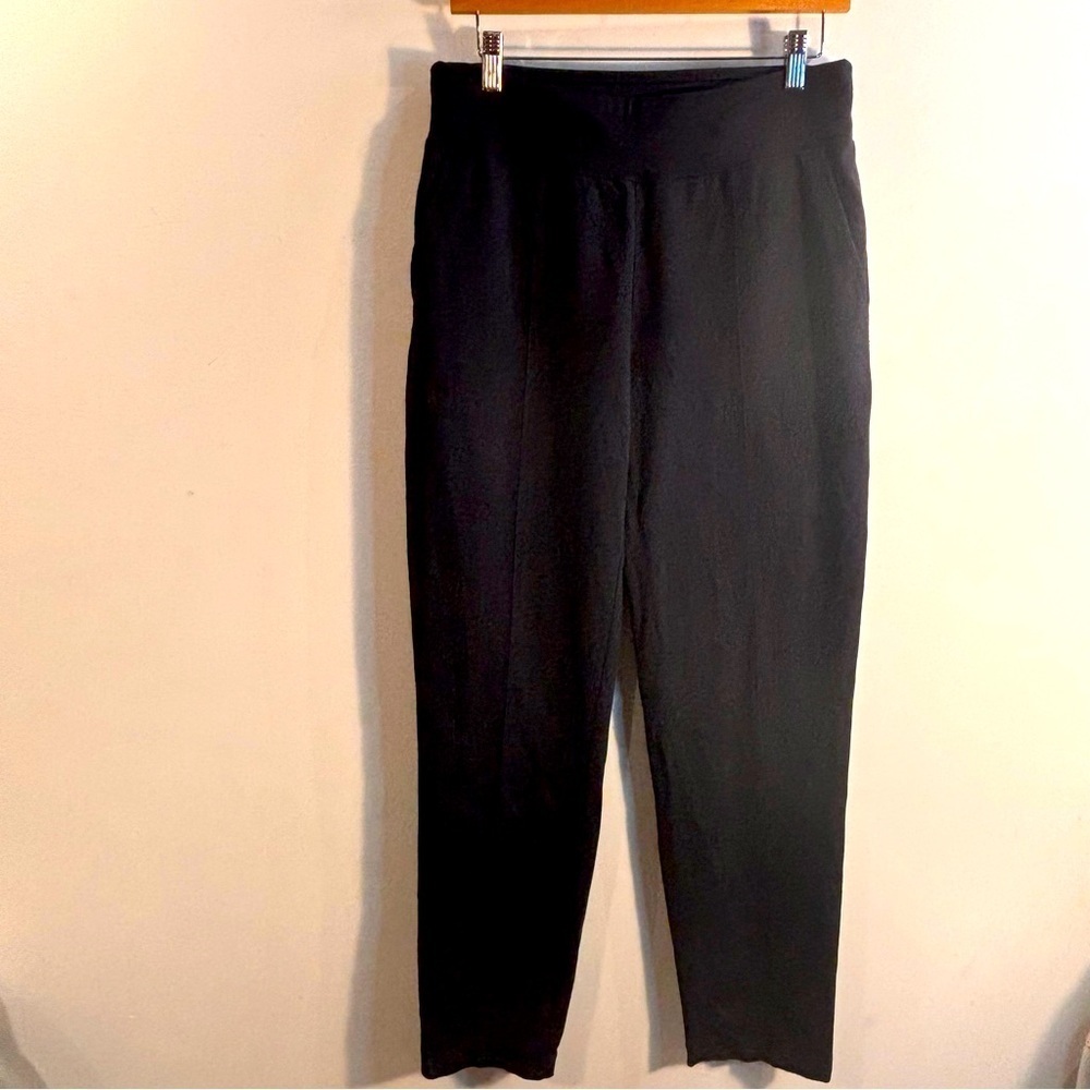 KIT and ACE Sz 8 Athleisme Pants Jogger Style Cuffed Hem Jersey Knit Dark Grey